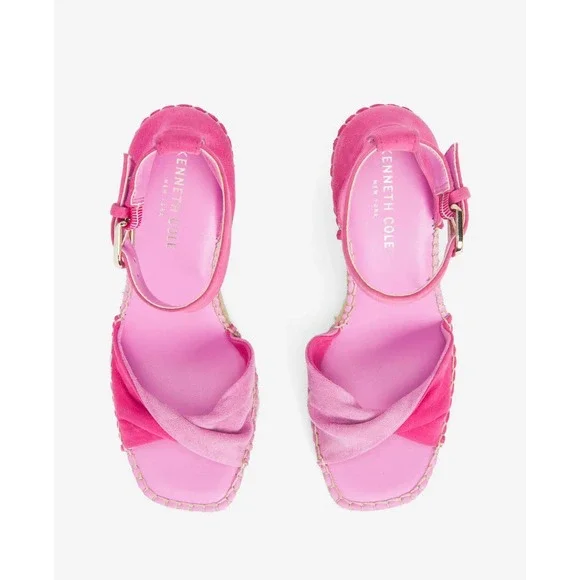 KENNETH COLE NEW YORK Women's Sol Espadrille Wedge Sandals Sz 10 Shoes140 - Picture 4 of 4
